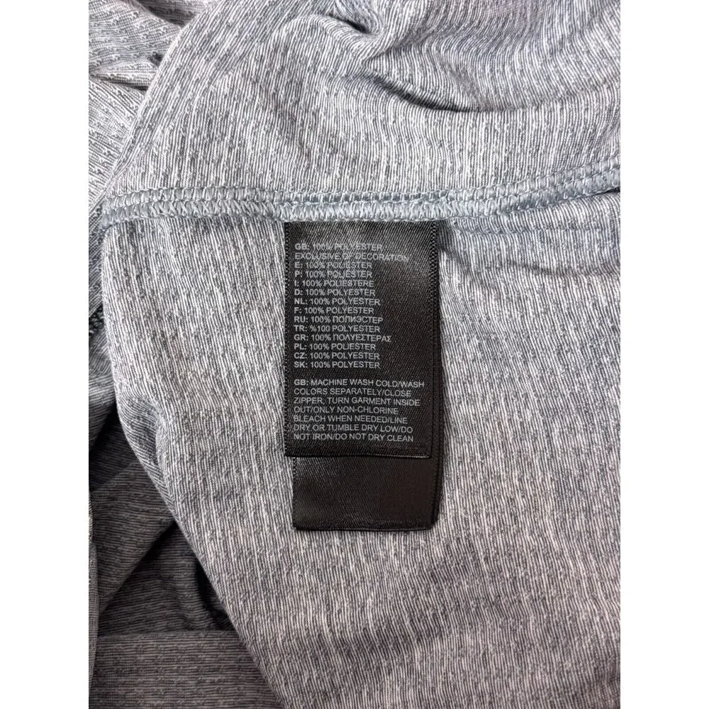 The North Face Shirt Large Mens Flashdry XD Gray 1/4 Zip Pullover Lightweight